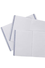 Load image into Gallery viewer, SET OF 3 'STILL, STRONG, JOYFUL' BLUE GEO NOTEBOOKS