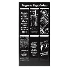 Load image into Gallery viewer, Magnetic Bookmarks, Set of 6, Black and White