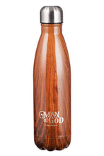 Load image into Gallery viewer, WATER BOTTLE - 1 TIMOTHY 6:11 &#39;MAN OF GOD&#39; 17OZ STAINLESS STEEL
