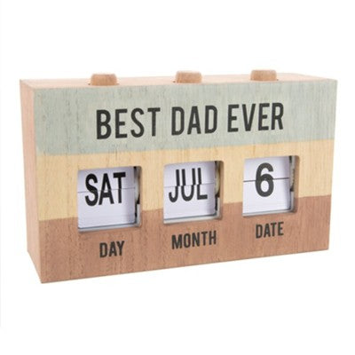 Best Dad Ever Perpetual Desk Calendar