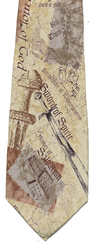 Armor of God Silk Tie