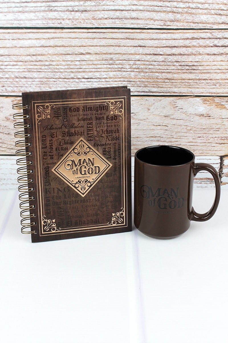 MAN OF GOD JOURNAL AND MUG BOXED GIFT SET