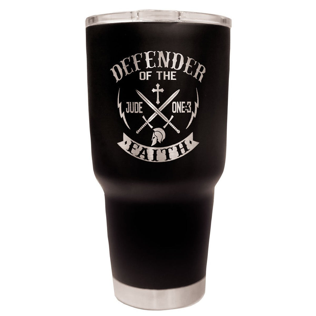 Tumbler - Defender Of The Faith Stainless Steel &Tumbler