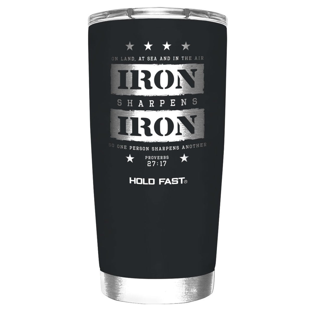 Stainless Steel Tumbler Iron Sharpens Iron