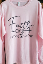 Load image into Gallery viewer, Grey Shirt - Faith Over Everything
