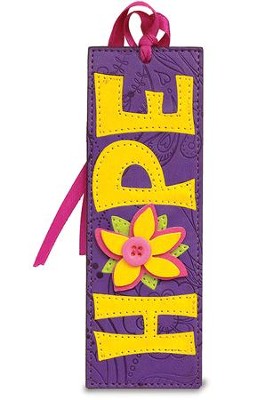 Hope Bookmark, Purple and Yellow