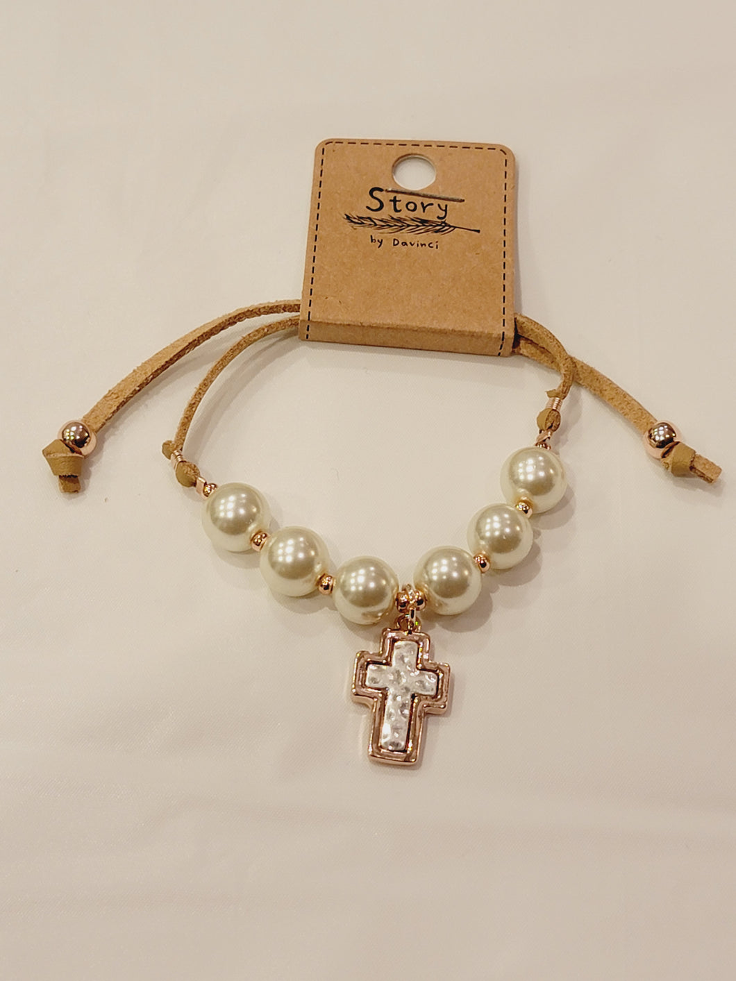 Bracelet Pearl/Cross