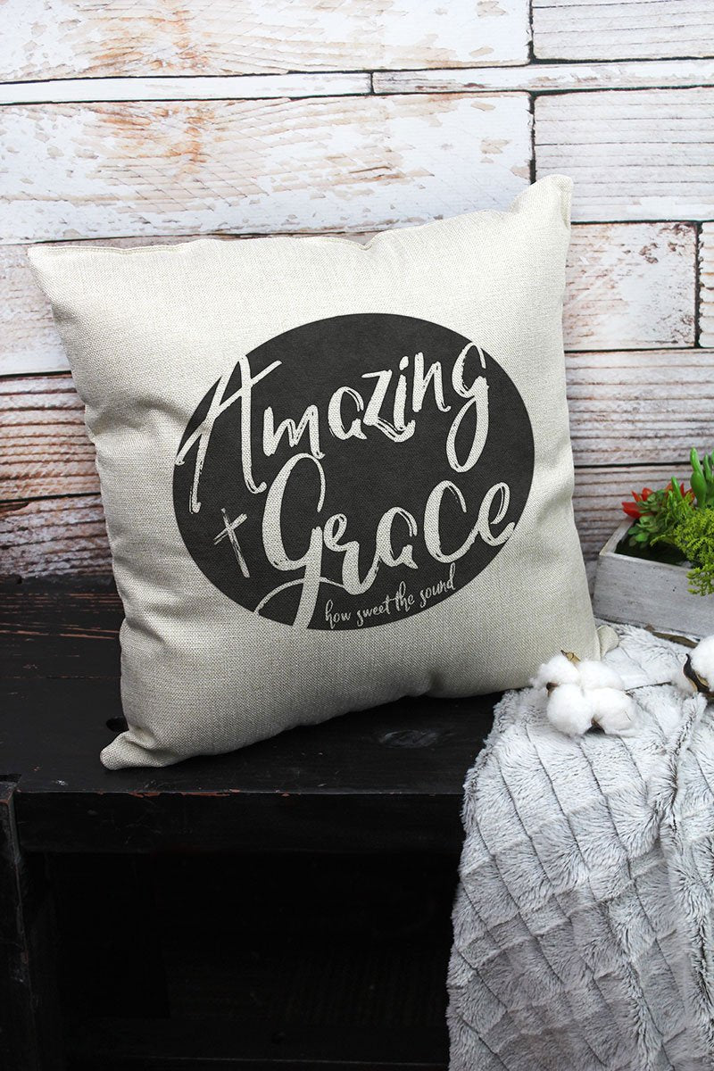 PILLOW - AMAZING GRACE OVAL DECORATIVE PILLOW